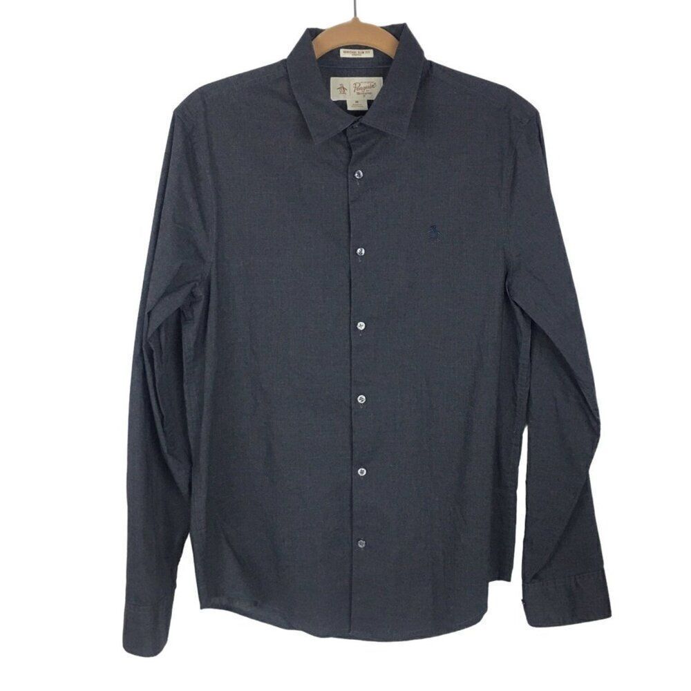 Penguin Mens Grey Shirt Size Medium